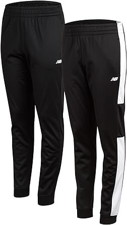New Balance Boys' Athletic Sweatpants - 2 Pack Performance Tricot Jogger Pants (4-20)