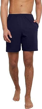 Hanes Essentials Jersey Pockets, Cotton Shorts for Men, 7.5"