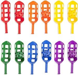 Champion Sports Scoop Ball Set: Classic Outdoor Lawn Party & Kids Game in 6 Assorted Colors