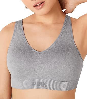 Victoria's Secret Pink Seamless Air Sports Bra, Medium Impact Sports Bras for Women (XS-XXL)